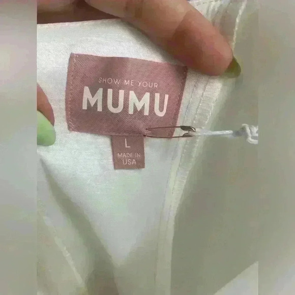 NWT! SHOW ME YOUR MUMU Eden Mini Dress Stretch  Square Neckline Size Large - Picture 6 of 6